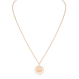 18ct Pink Gold Lucky Move Diamond Necklace