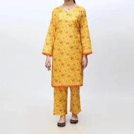 2PC- Printed Cambric Suit PS4215