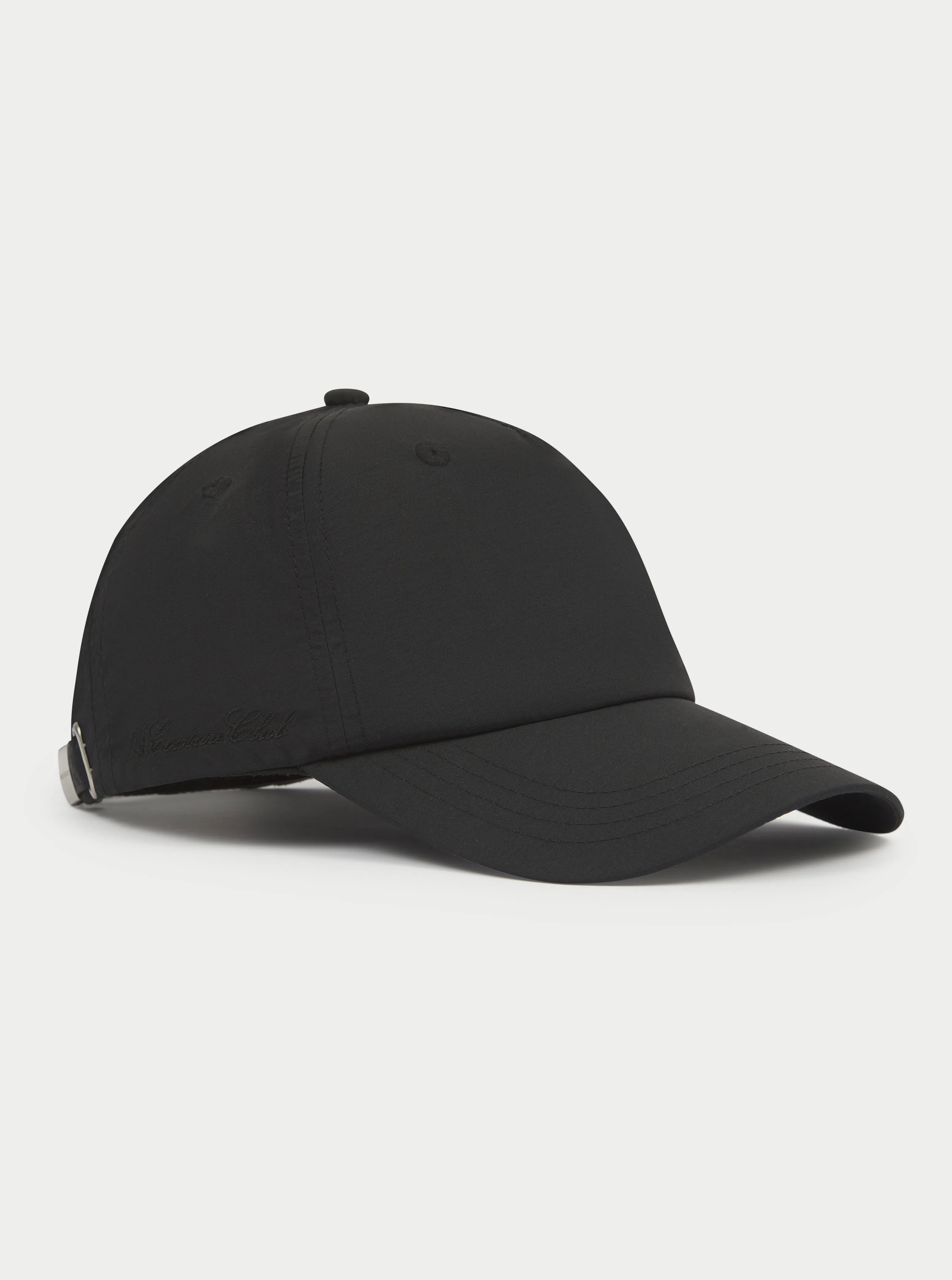 5 PANEL NYLON CAP - BLACK