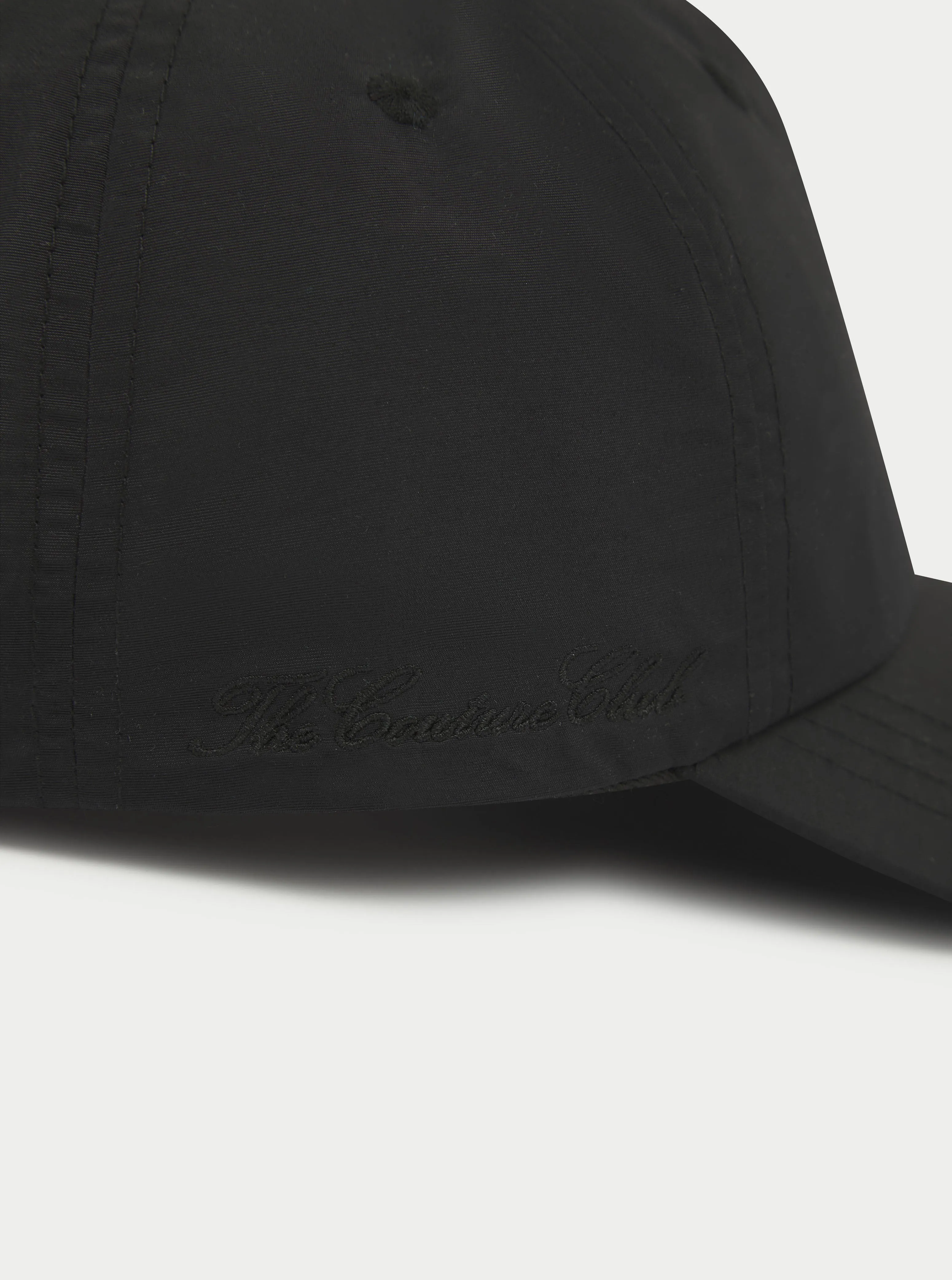 5 PANEL NYLON CAP - BLACK