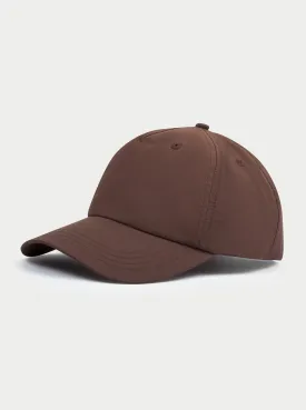 5 PANEL NYLON CAP - BROWN