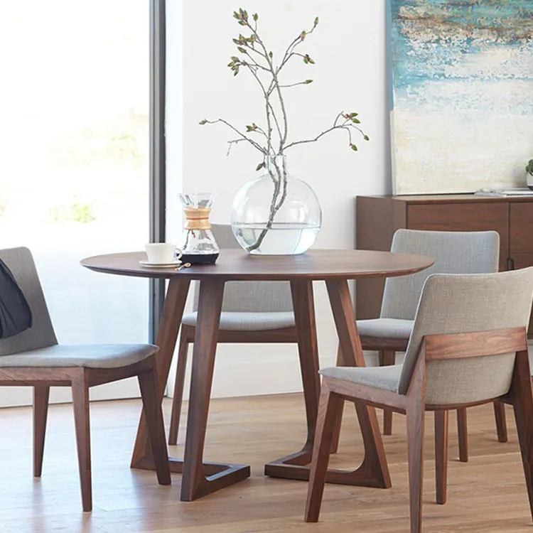 Ash Wood Round Dining Table