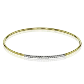 Bangle in 18k Gold with Diamonds