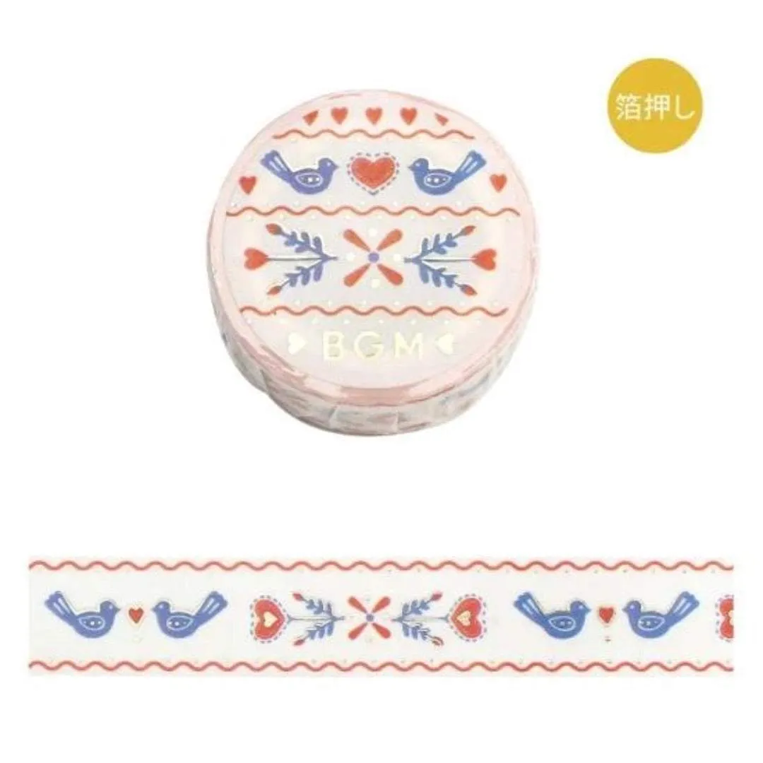 BGM Foil Stamping Masking Tape: Life - Vintage Embroidery