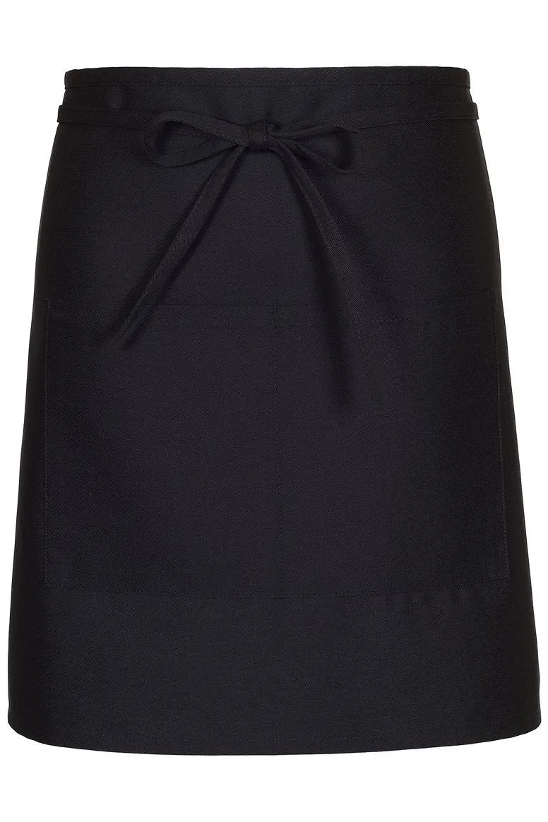 Black Half Bistro Apron (2 Pockets)