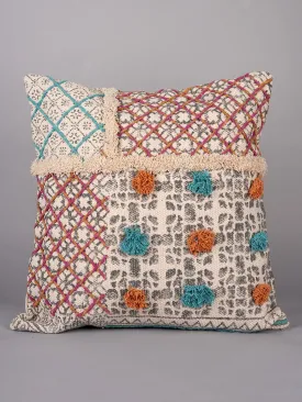 BLOCK PRINTED - SQUARE CUSHION COVER