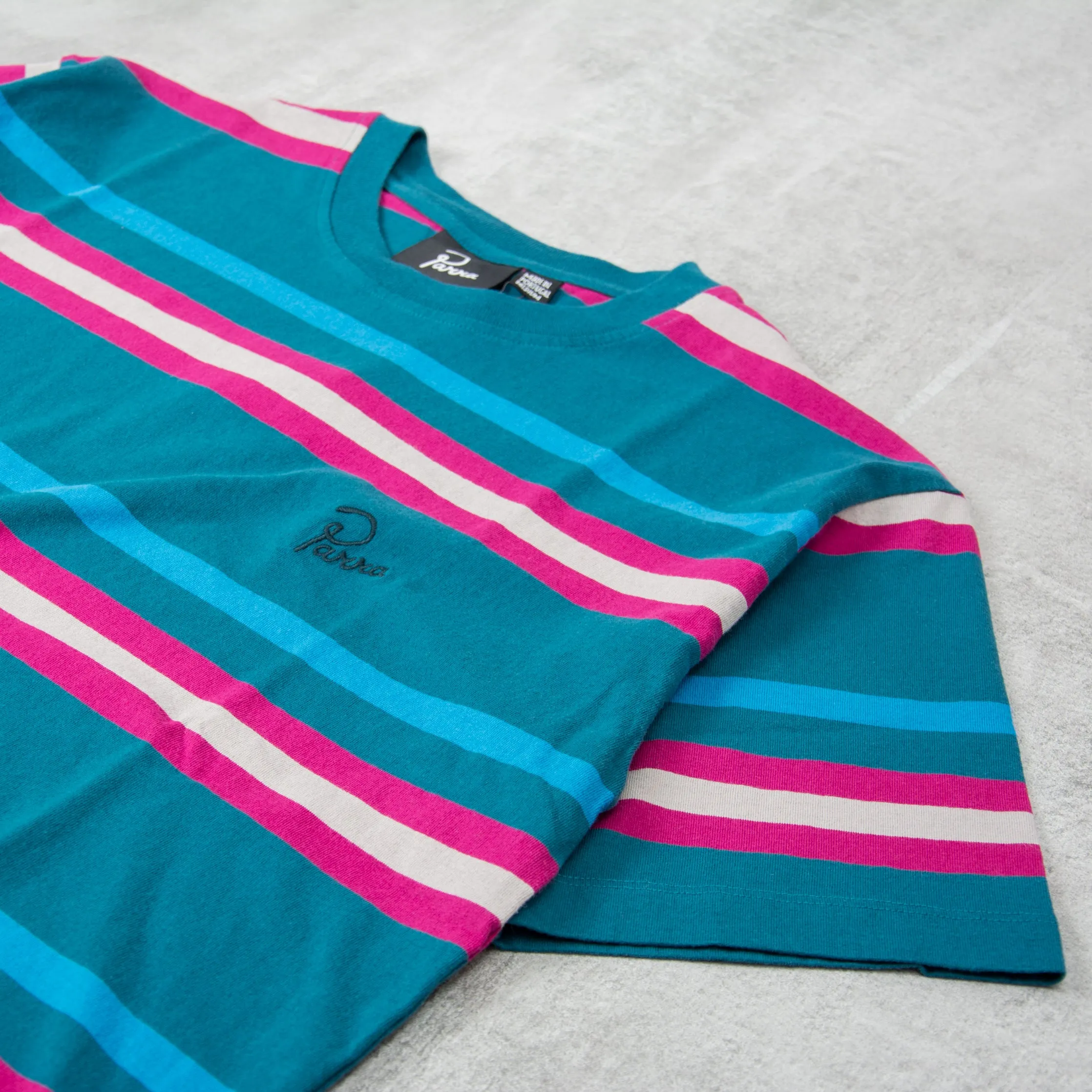 By Parra Stripeys Tee - Teal