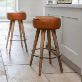 Cheryl Leather Bar Stool