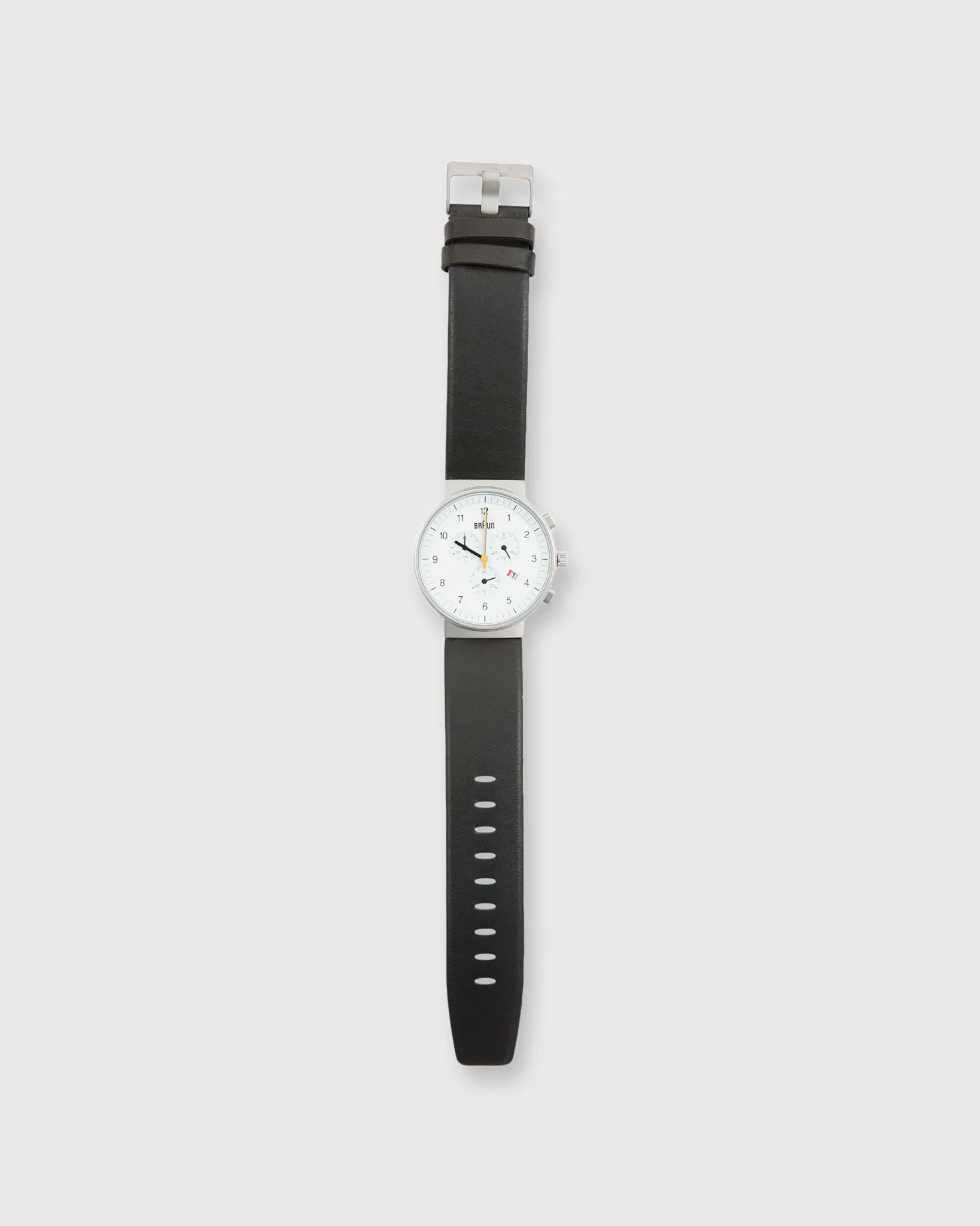 Chronograph Analog Watch in White/Black