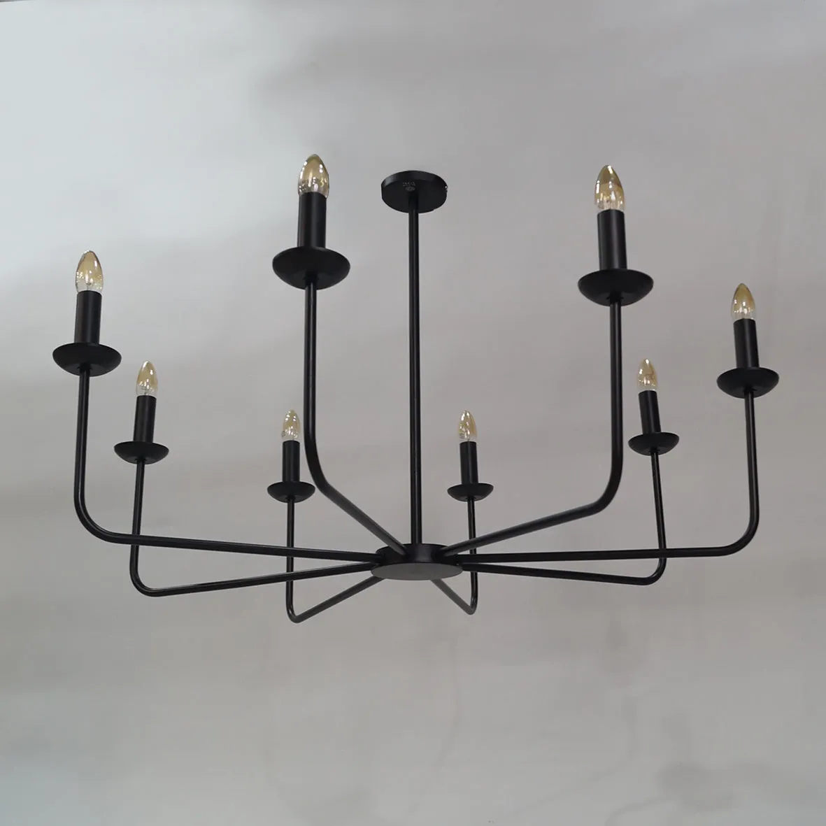 Clr111 Vintage Farmhouse Black Chandelier