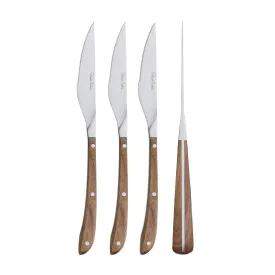 Contour Walnut Steak Knife, Set of 4