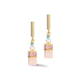 GeoCUBE® Precious Fusion Pearls earrings multicolour pastel