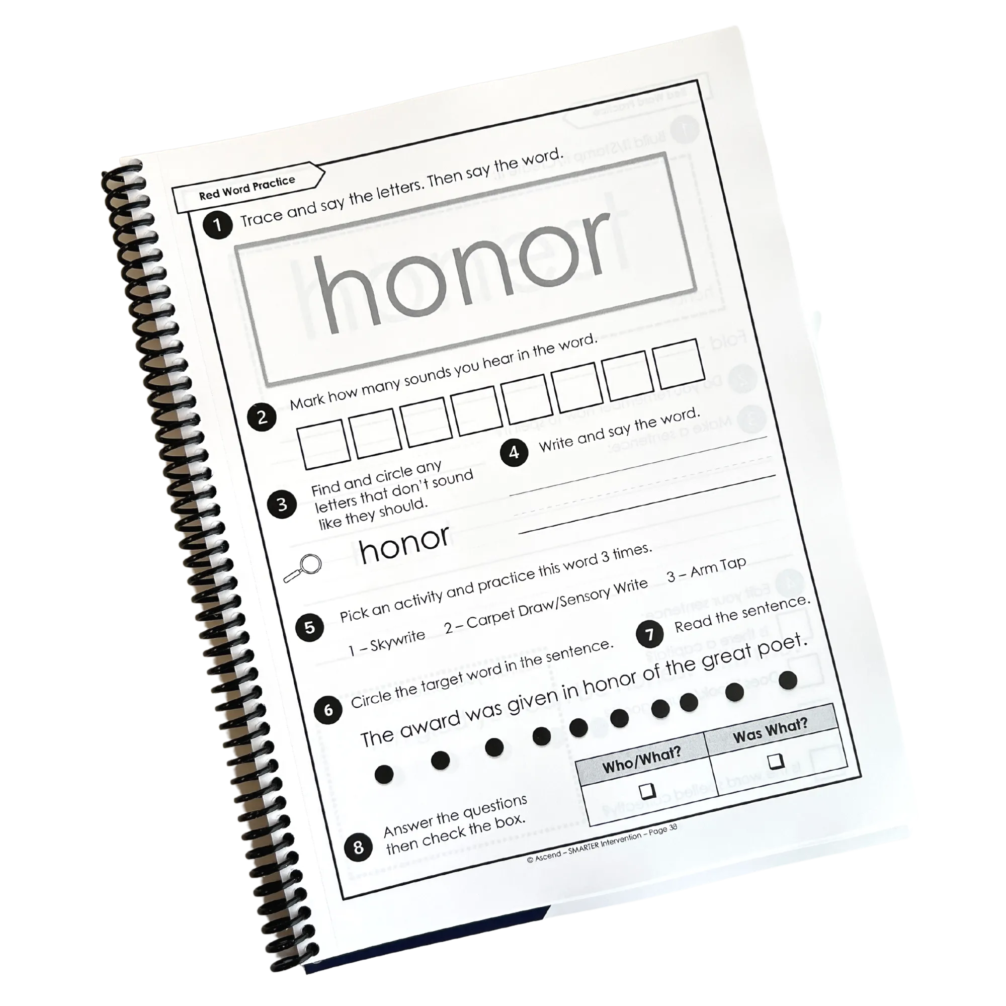 Level 3 Lock Word Activities Workbook