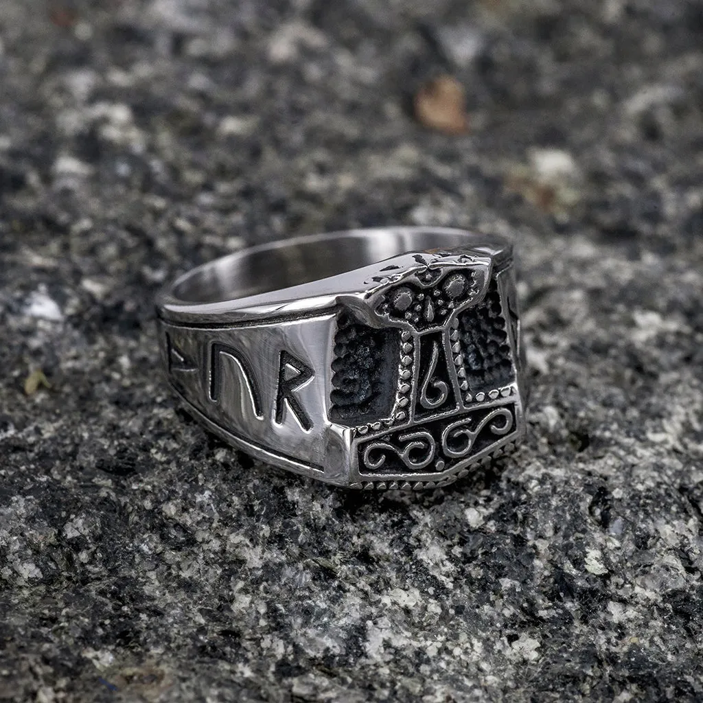 Mjolnir Ring, Stainless Steel