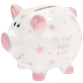 My First Money Pig Star Pink Small