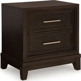 Neymorton Nightstand - Dark Grayish Brown