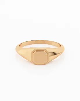 Octagon Signet Ring