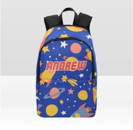 Personalized Blue Galaxy Backpack