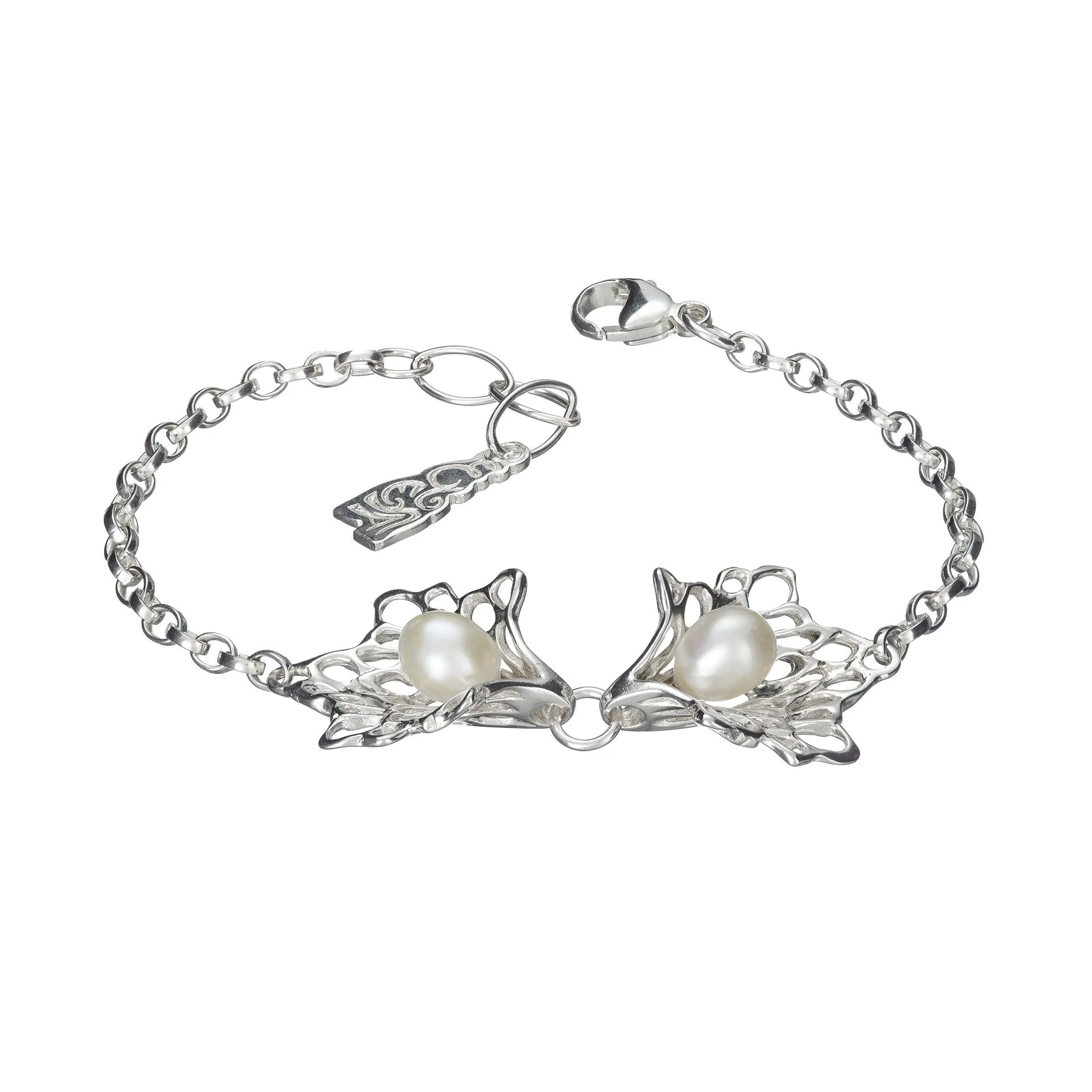 Petals & Pearls 2 Flower Bracelet