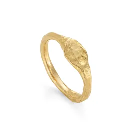 Signet Morvah Ring 18ct Gold