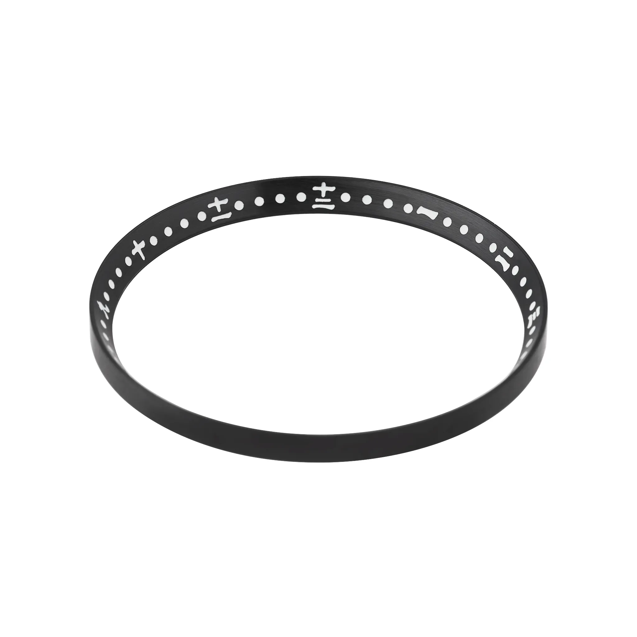 SKX007/SRPD Chapter Ring: Kanji Style Black Finish