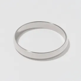 White Gold Classic Wedding Band - Polished 3mm