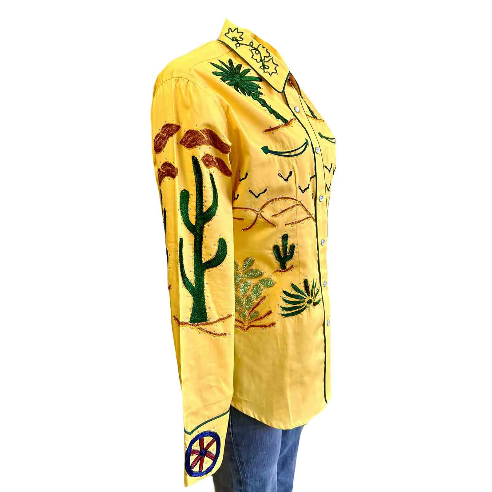 Women's Porter Wagoner Gold Embroidered Western Shirt