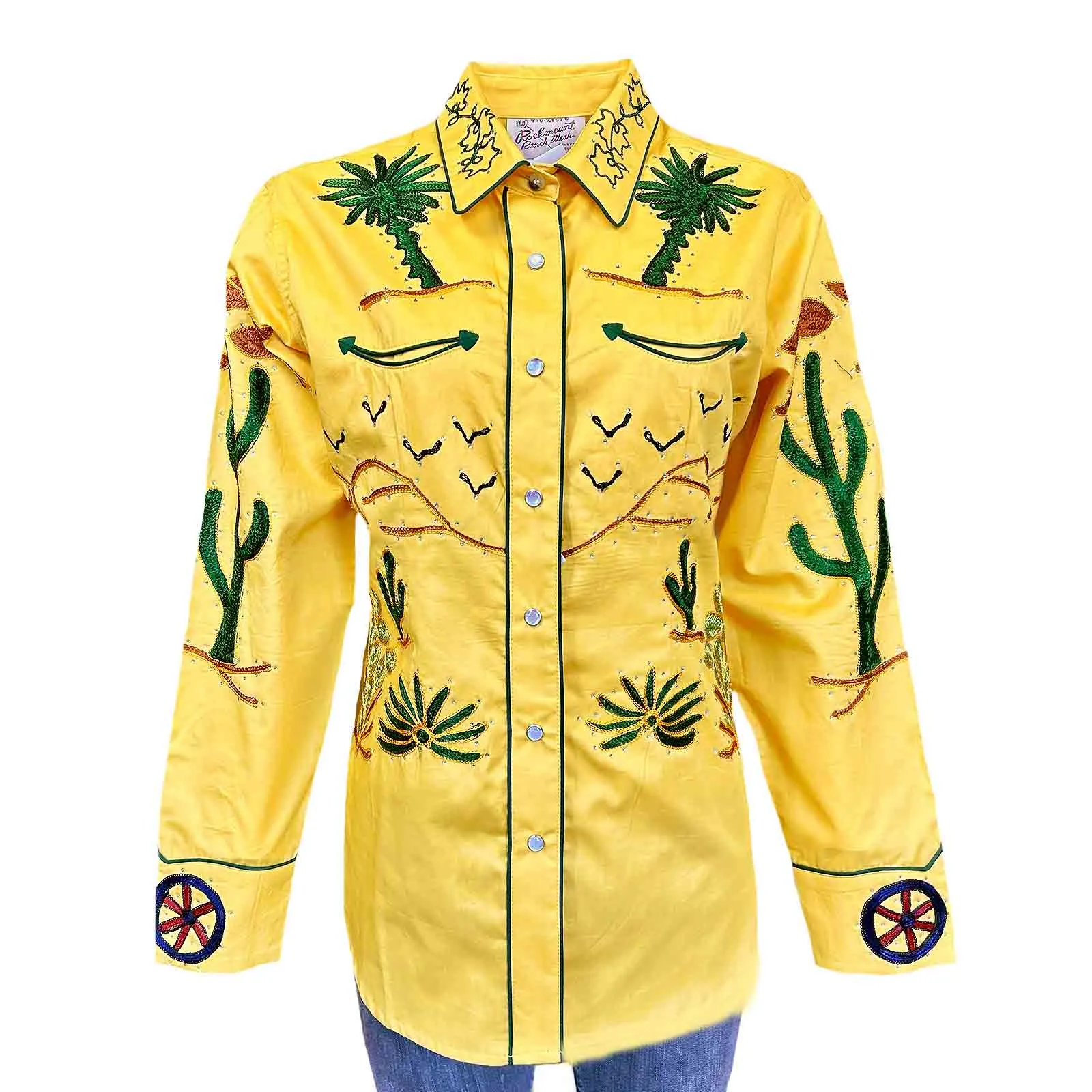 Women's Porter Wagoner Gold Embroidered Western Shirt