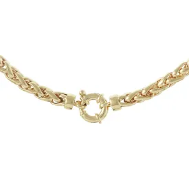 Yellow Gold Handmade Traditional Spiga Necklace